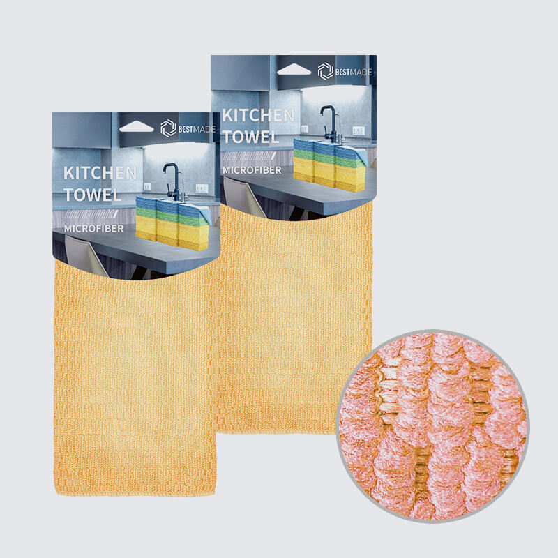 High Absorbent Cleaning Wash Cloth Corn Microfiber Tea Kitchen Towel