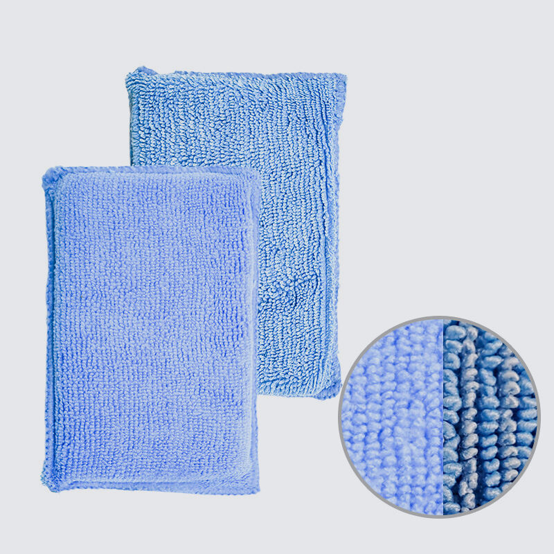 Hot Selling Non-Scratch Microfiber Sponge Along Durable Kitchen Sponge