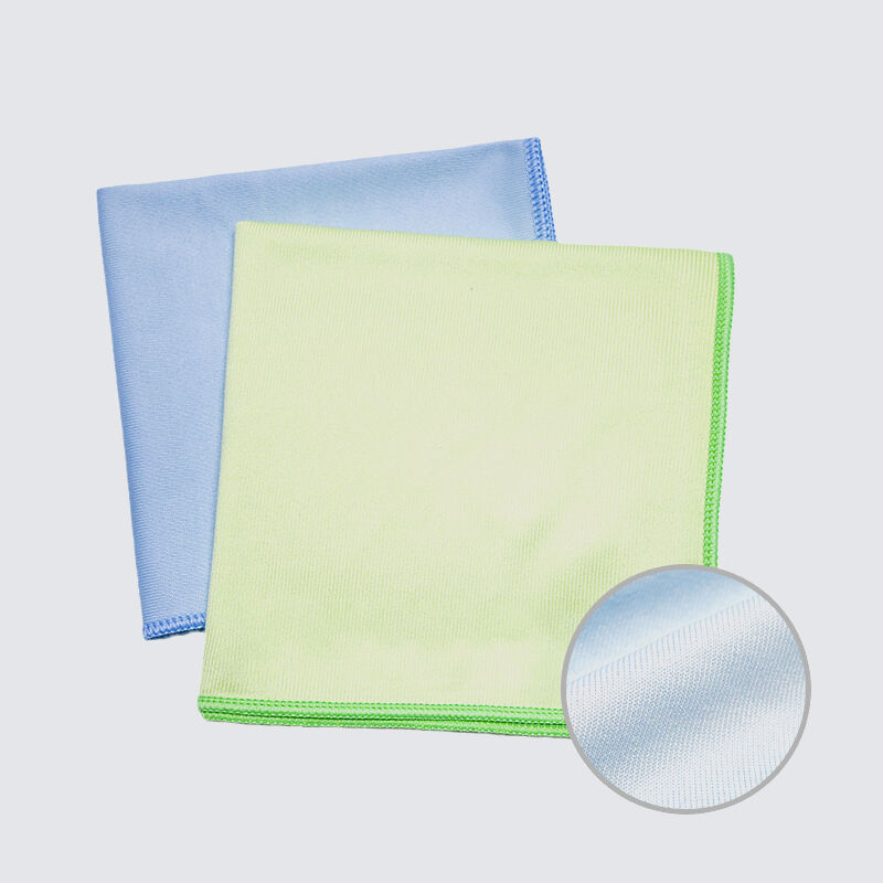 Absorbent Microfiber Glass Cleaning Towel Fabric For Window Cleaning Cloth