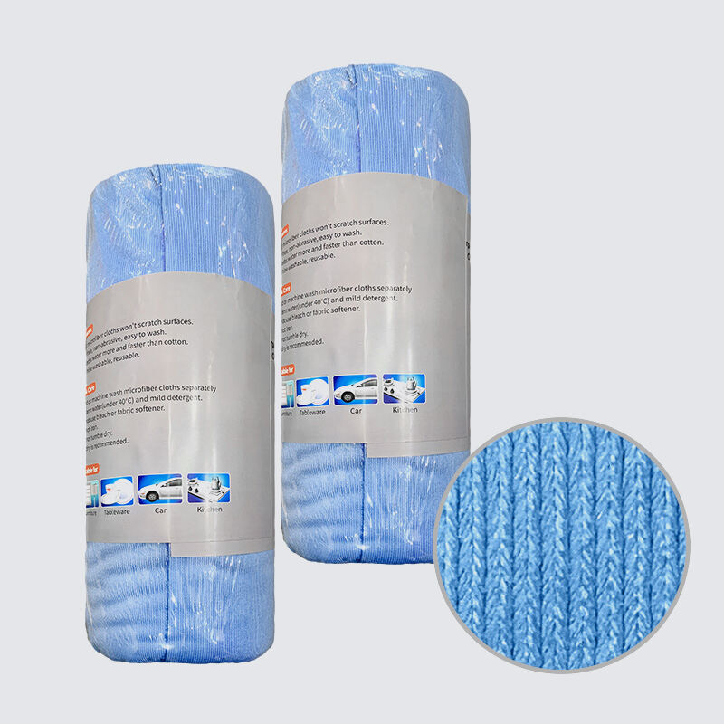 Edgeless Super Absorbent Detailing Auto Glass Cleaning Cloth Microfiber Car Wash Dry Towel Roll