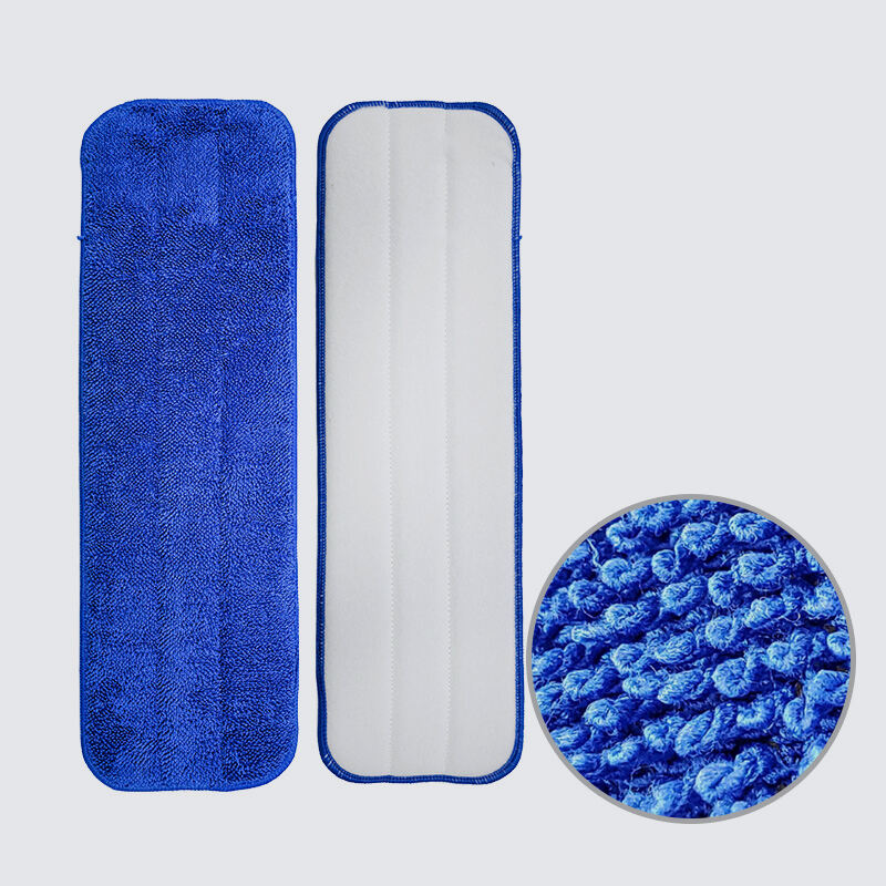 Factory High Quality  Industrial Mop Pad Cloth Mophead Refill Flat Microfiber Mop Head