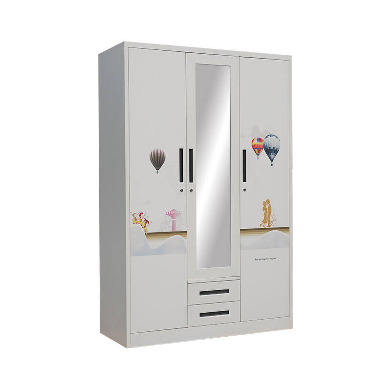 Tủ Áo Cửa Trượt In Hoa Văn Hiện Đại Lemari Thép