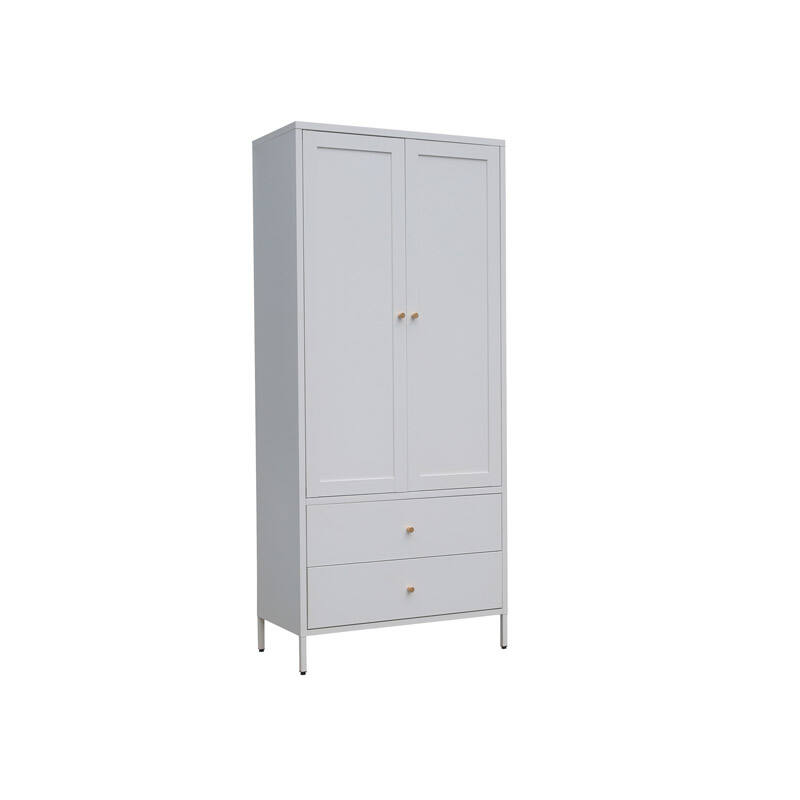 Bedroom Furniture Wardrobe Clothes Closet Cabinet Bedroom Cupboard with 2 Drawer