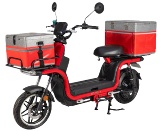 รถส่งอาหารกำลังสูงความเร็วสูง S2-1500W 60V32AH มีทั้งกระบะหน้าและหลัง ความเร็วสูงสุด 50 กม./ชม. ระยะทางไกลพิเศษ 90 กม.