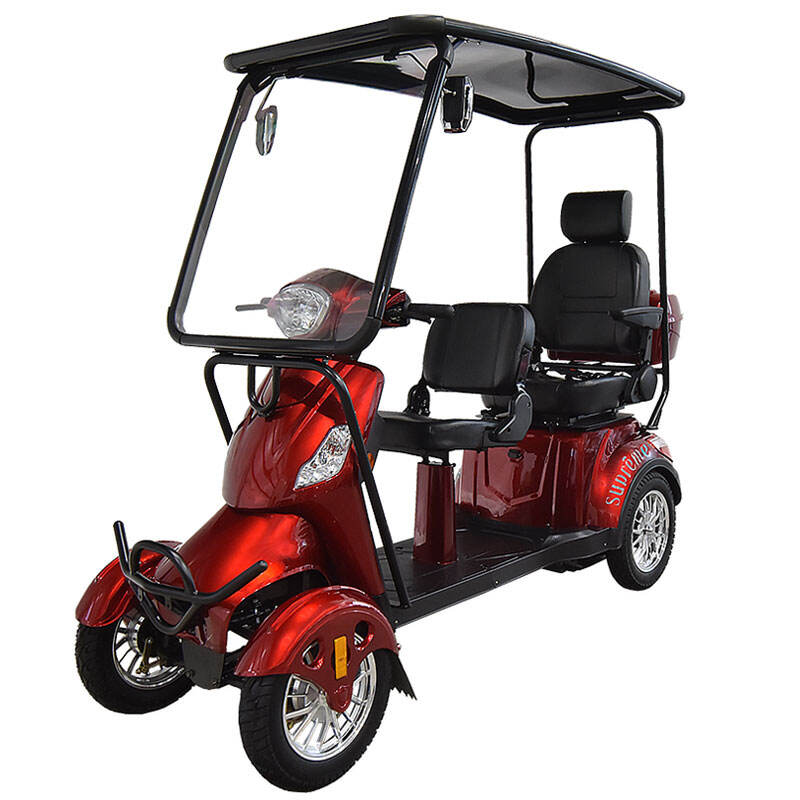 Luxusní 1000W DUAL SEAT mobilní kolo se 4 koly - EMS018E-DS