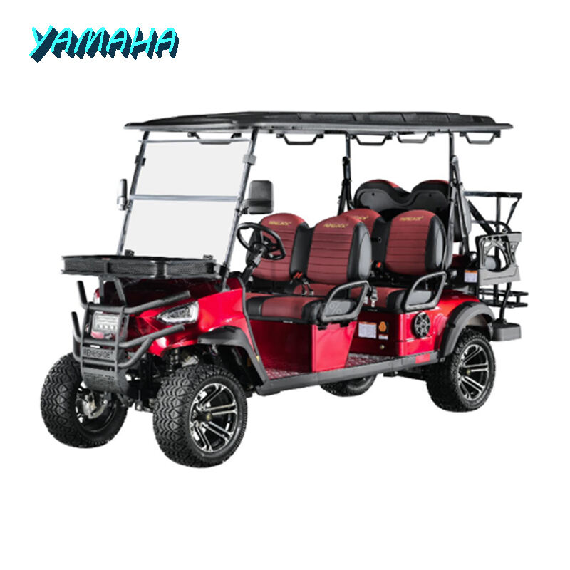 BSS50EG - Chariot de golf 5000W 48V 150AH refroidi par air, propulsion arrière, 4+2, frein à tambour en option