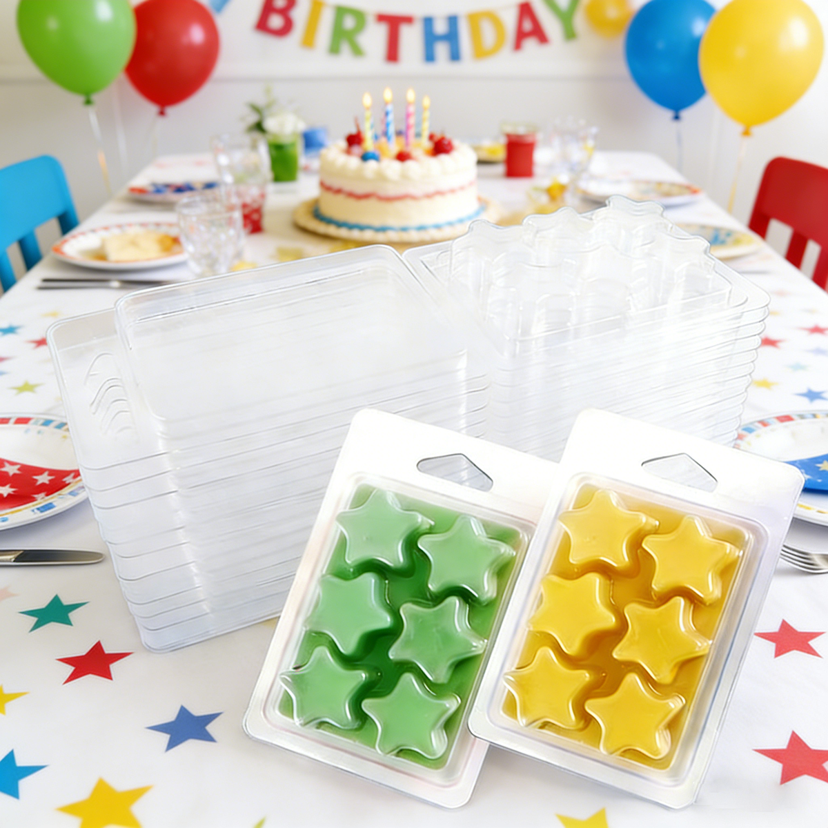 High Damage Resistant Fragrance Locking Candle Wax Melt Blister Packs