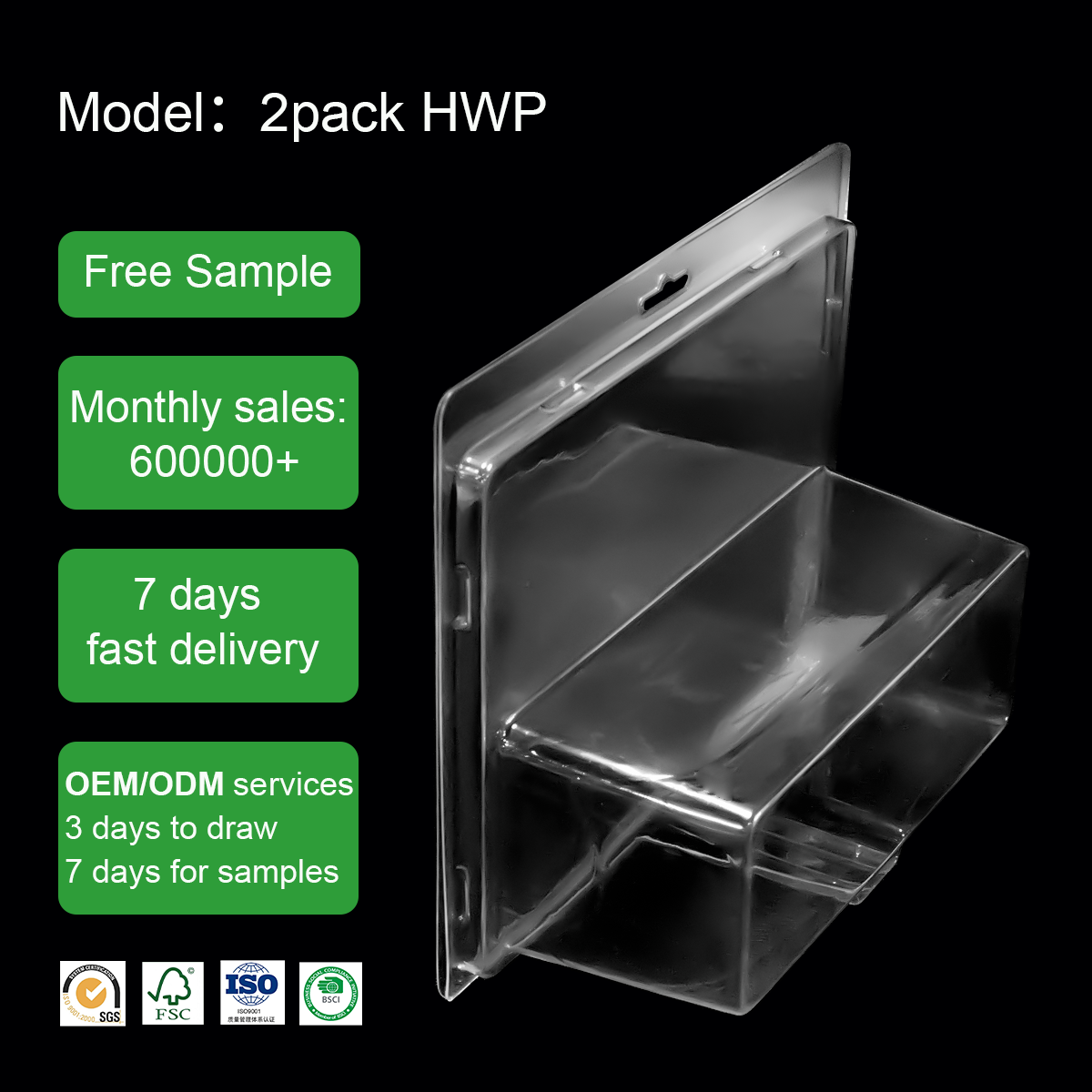 High Quality 2-Pack Hot Wheels Protector - 0.75/0.8mm Thick PET Clear Display Case