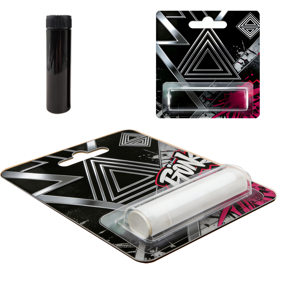 Plastic PET Tube Blister Packaging Paper Card