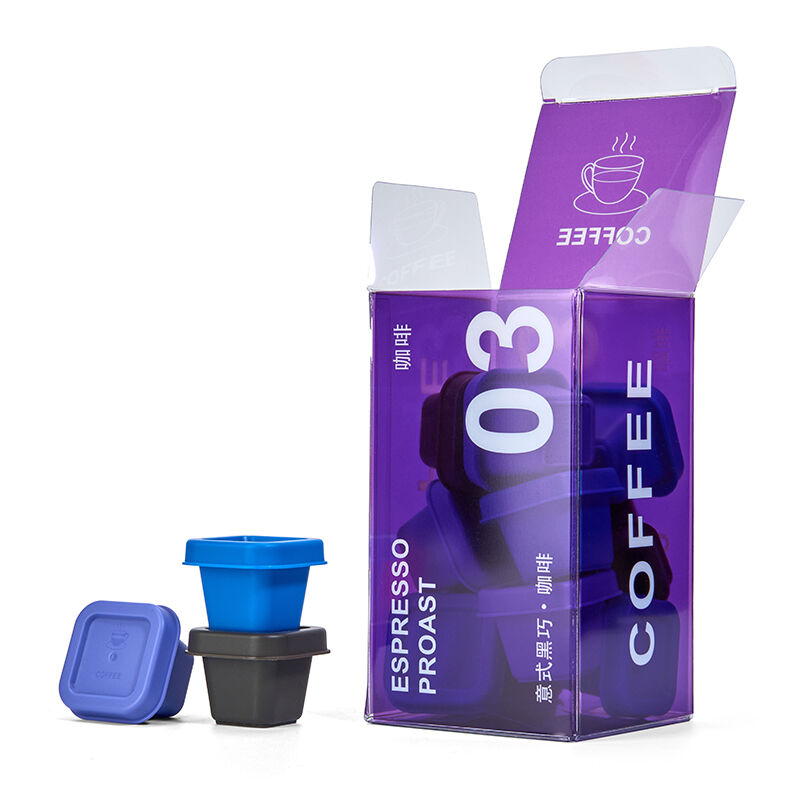 Colorful PET/PVC Coffee Capsule Boxes | Food-Grade Packaging for Instant & Cold Brew Coffee