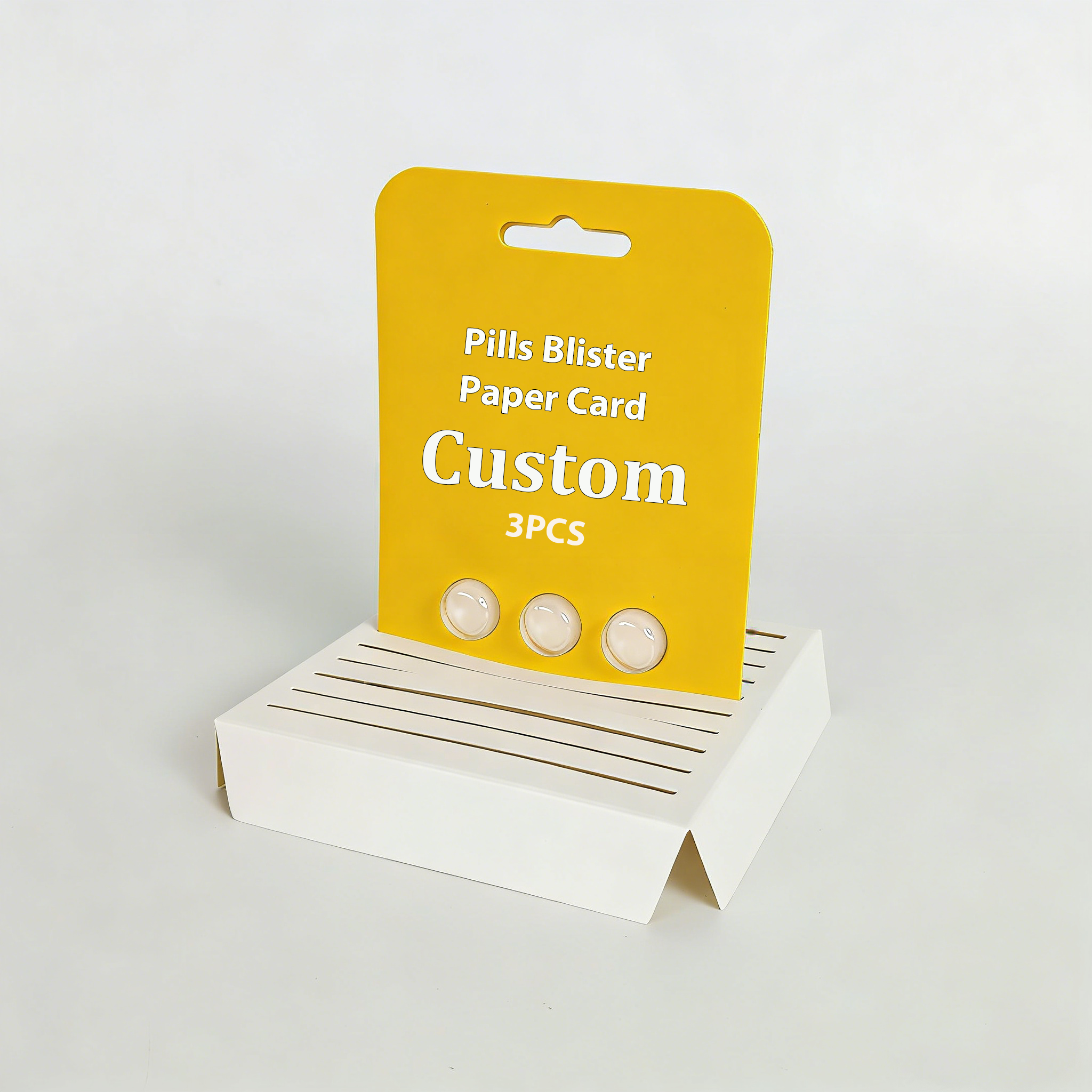 Pills Blister Paper Card, Pharmaceutical Tablet Blister Pack Paper Card for Medical Packaging