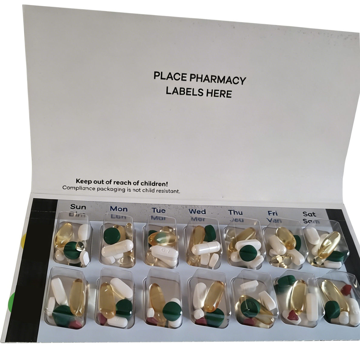 Medication Weekly Twice a Day Blister Pack