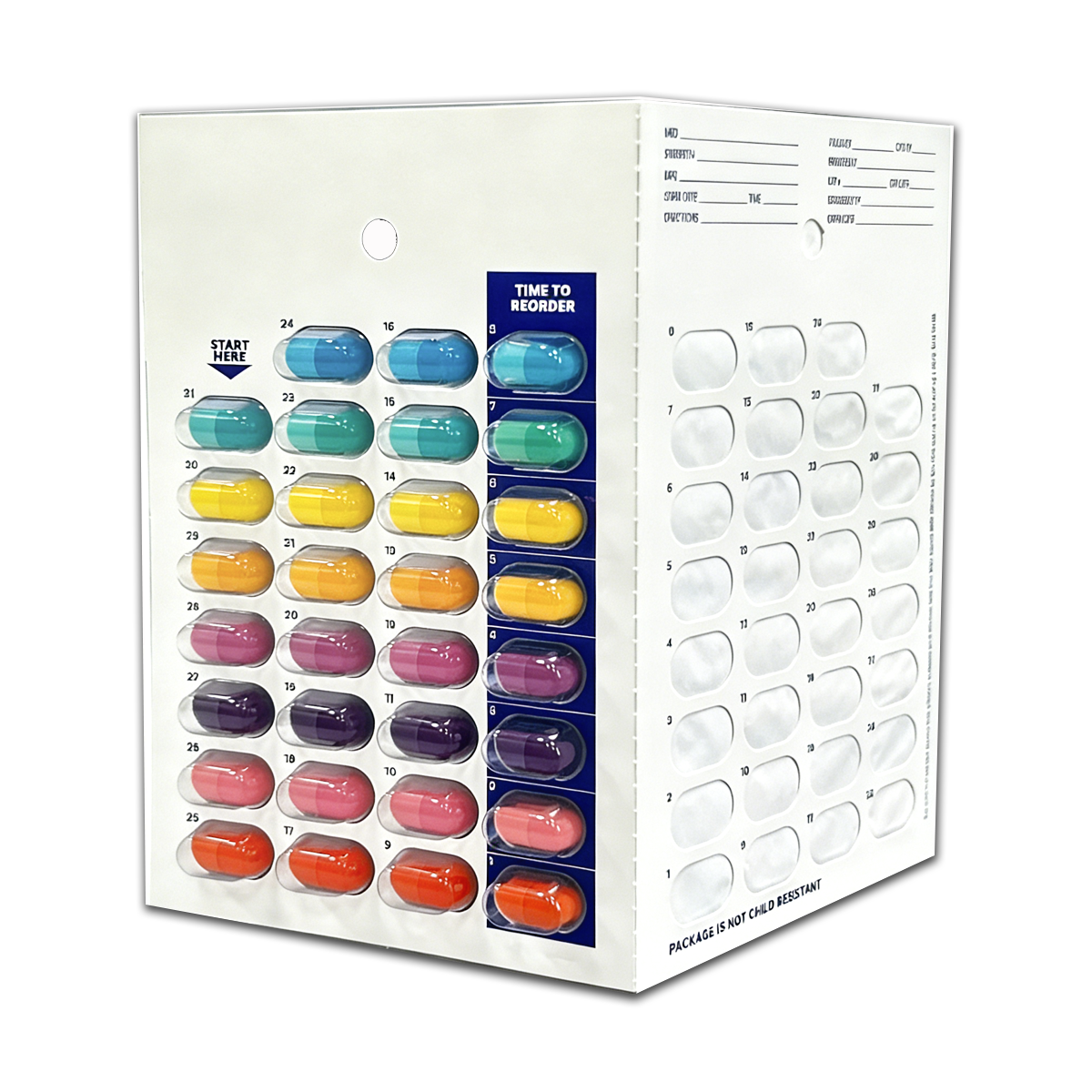 Medication Blister Pack Cards