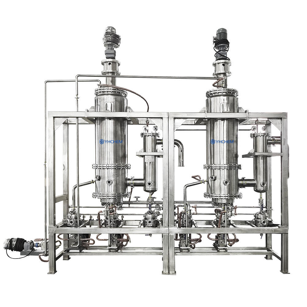 Destilación molecular de acero inoxidable YMD-20S Área evaporada: 2㎡ Capacidad de tratamiento: 40~200L/h