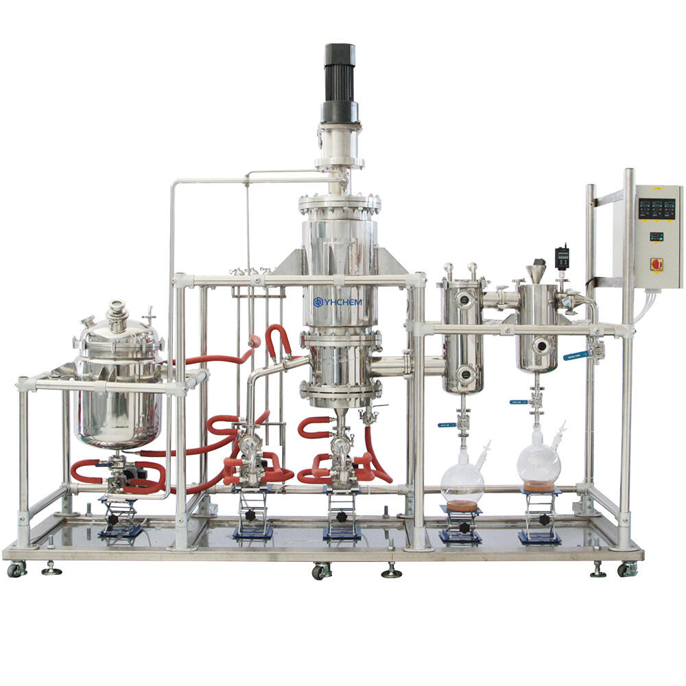 Destilación molecular de acero inoxidable YMD-10S Área evaporada: 1㎡ Capacidad de tratamiento: 20~100L/h