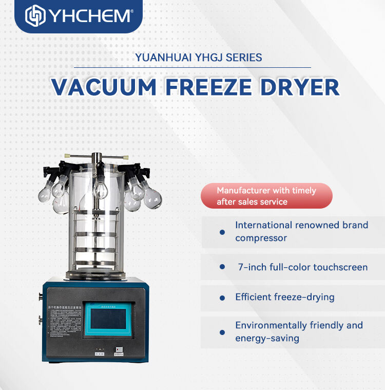 Liofilizador al vacío Área de liofilización: 0.08~2 ㎡ Capacidad de captación de agua: 3-4/24 Kg/h proveedor