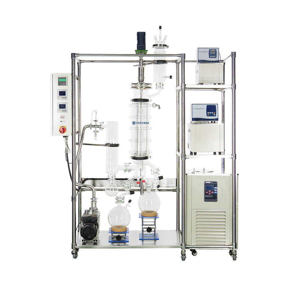 YMD-200 Glass Molecular Distillation Evaporated area: 0.35 ㎡ Treatment capacity: 0.5~15 L/h 