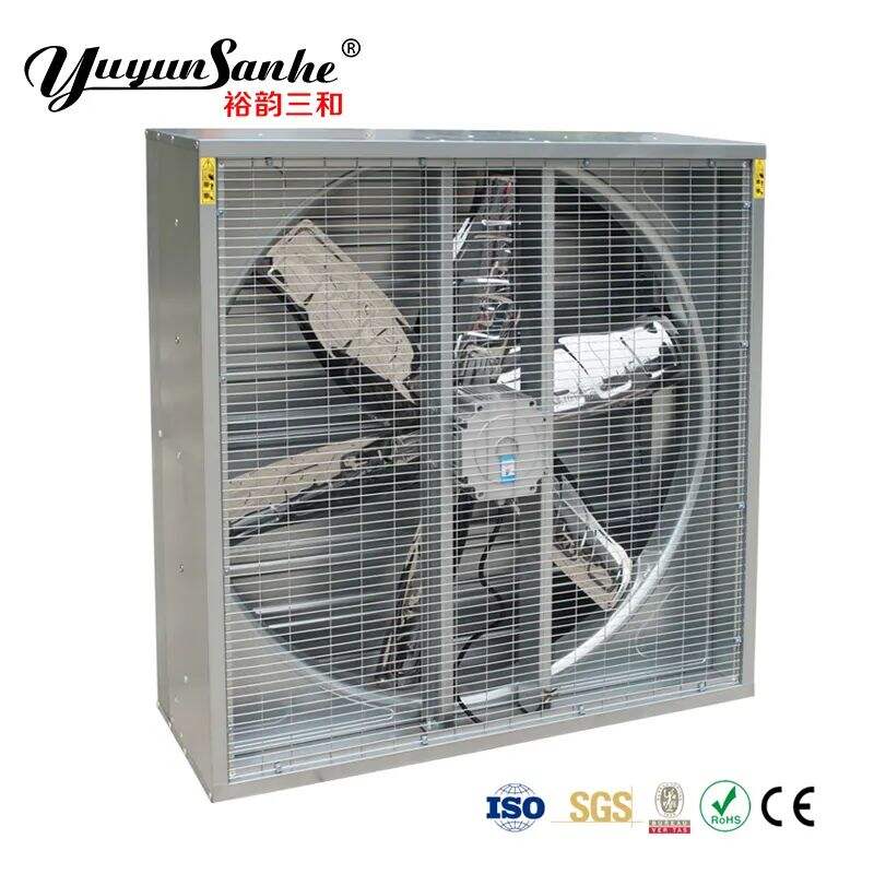 Ventilator de evacuare cu acționare directă a motorului Ventilator de ventilație cu ciocan greu pentru pasăre de curte/seră/ventilație industrială