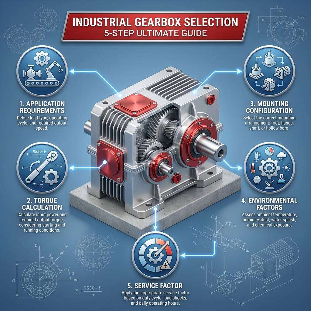 Comment choisir la bonne boîte de vitesses industrielle : Guide en 5 étapes