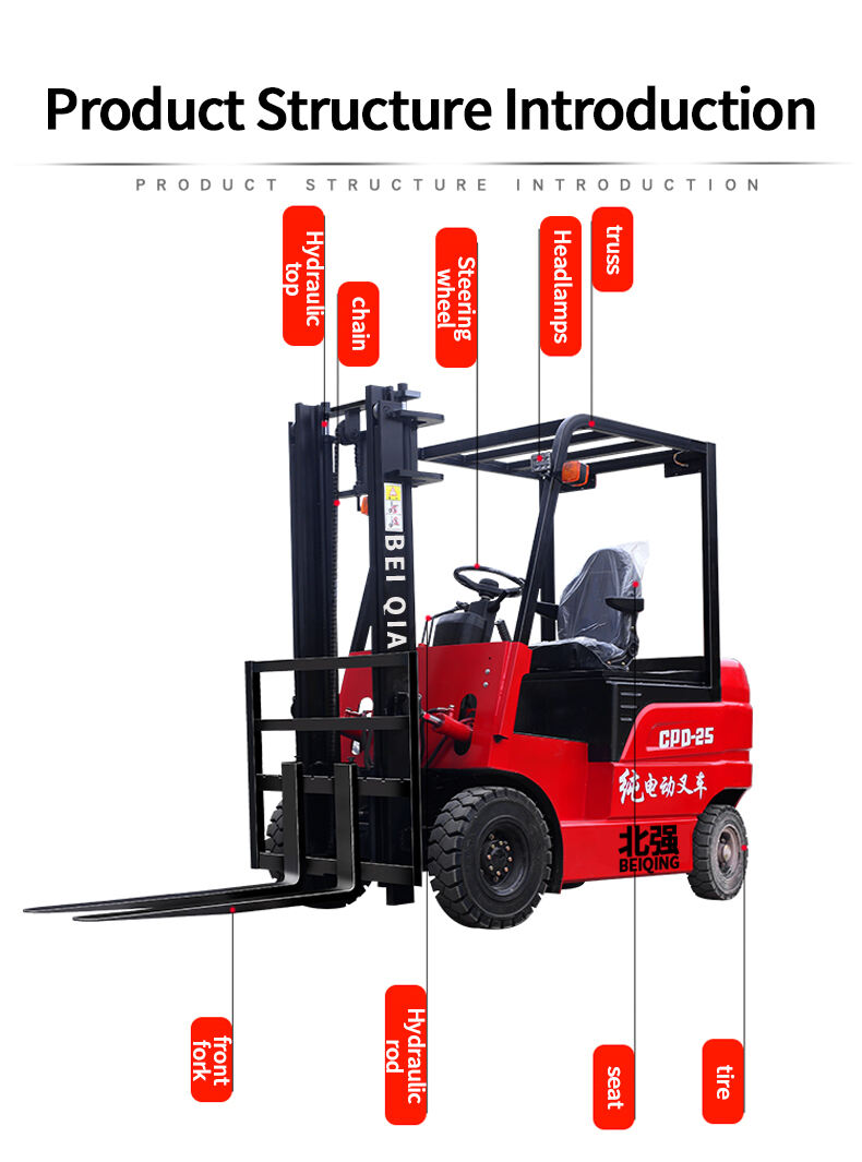 2024 new electric forklift 1 ton 2 ton 3 ton with 6m lifting height forklifts 2 ton sale Electric forklift factory