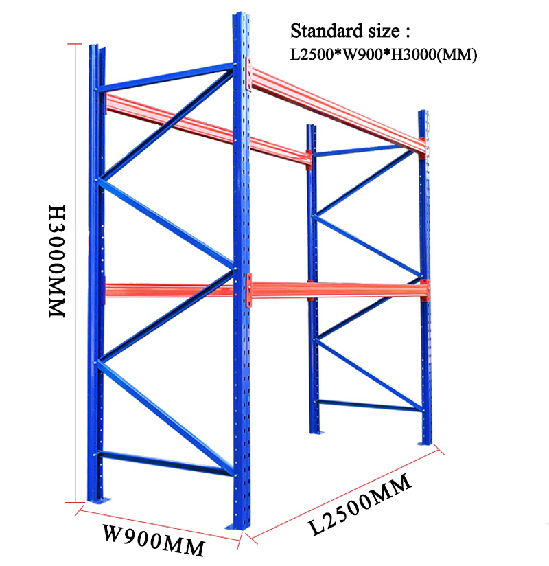 Logistic industrial heavy duty shelf warehouse steel high level warehouse rack storage selective pallet rack factory