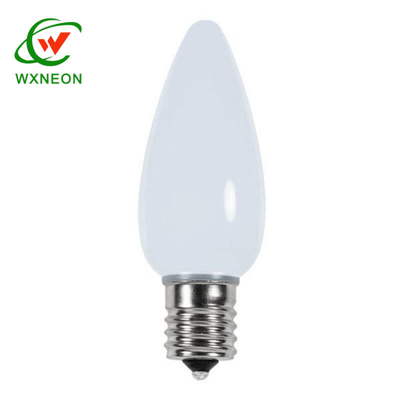 LED Smooth Colored C9 Christmas Light Bulbs for E17 Sockets details