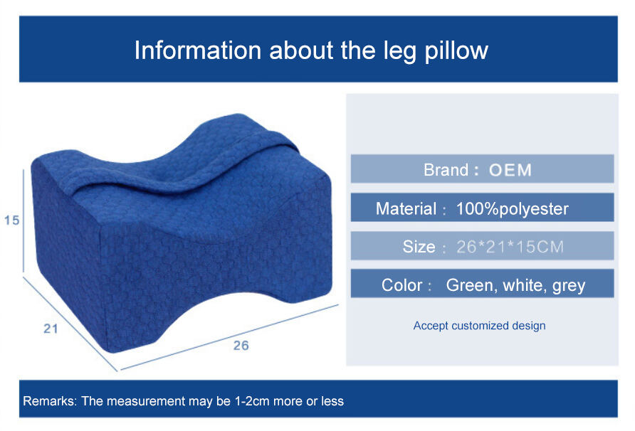 Factory Wholesale feet leg support wedge orthopedic memory foam knee pillow