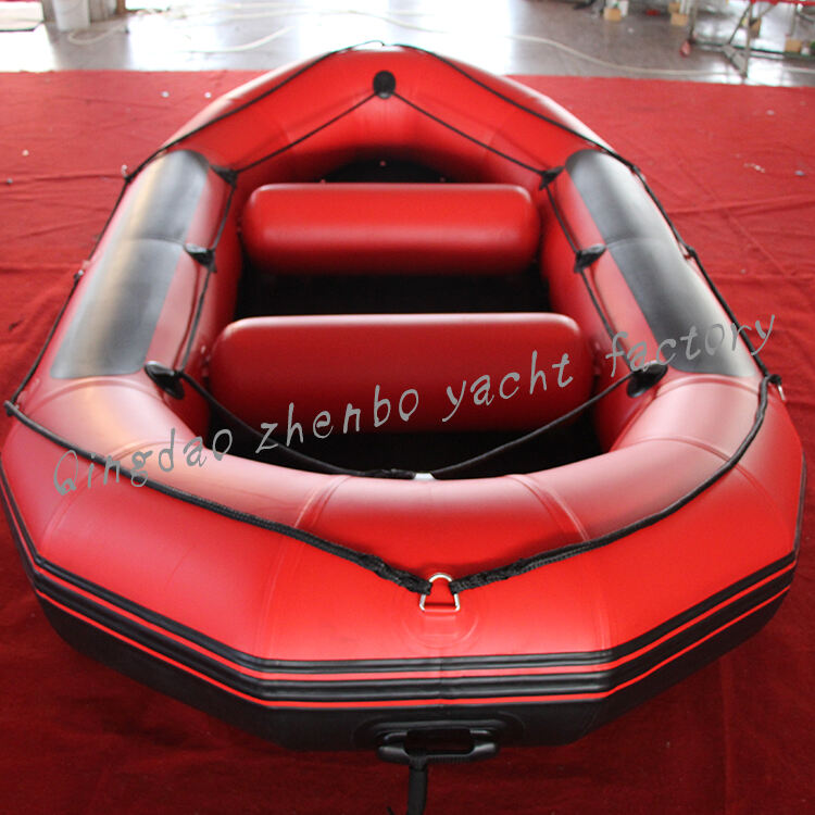 3.8m Whitewater Raft Self Bailing With Bottom Strengthened With Rubbing Plates Rafting Boats manufacture