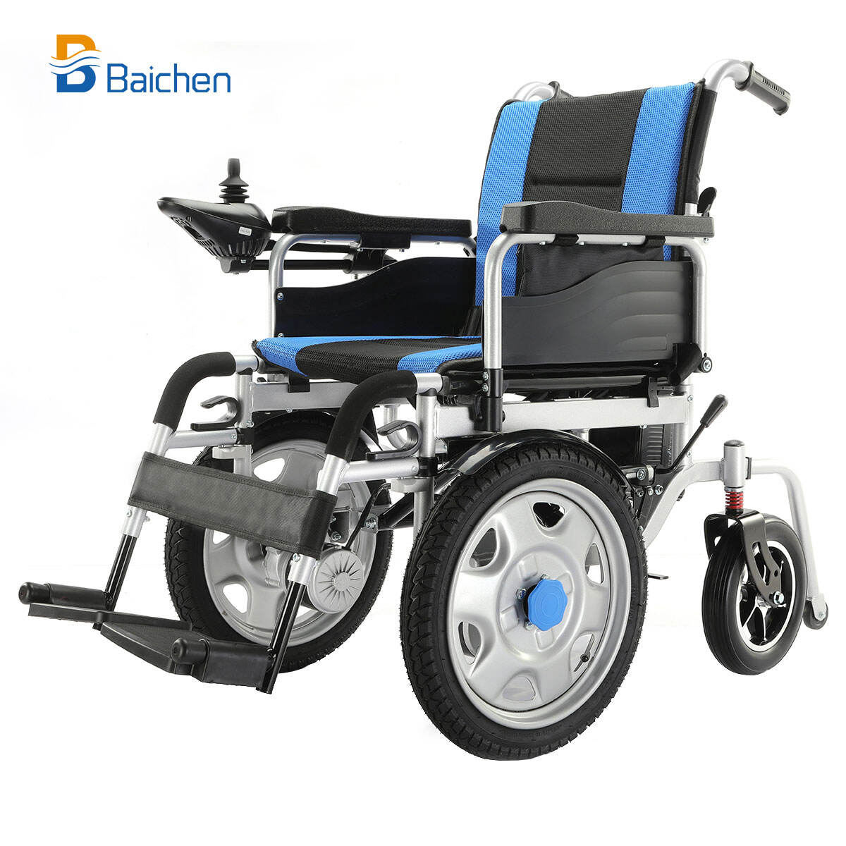 BC-ES580 16-дюймовая стальная инвалидная коляска с передним приводом