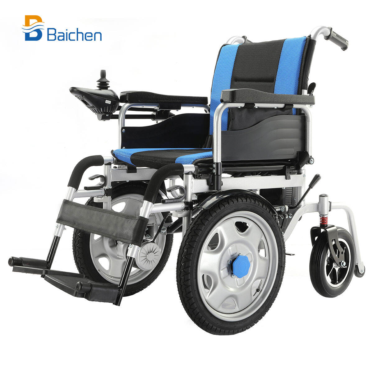 Fauteuil roulant électrique en acier à entraînement avant BC-ES580 de 16 pouces