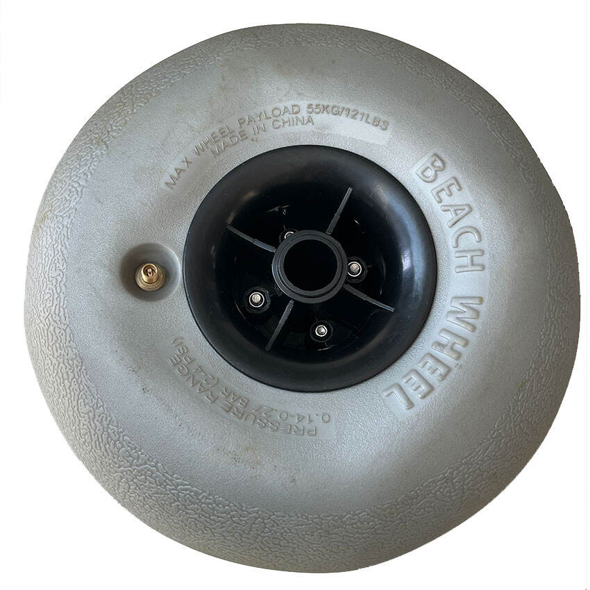 New PVC/PP Beach Balloon Tires Wheel with Axle for Beach Cart for Manufacturing Plant Machinery and Industry Use details