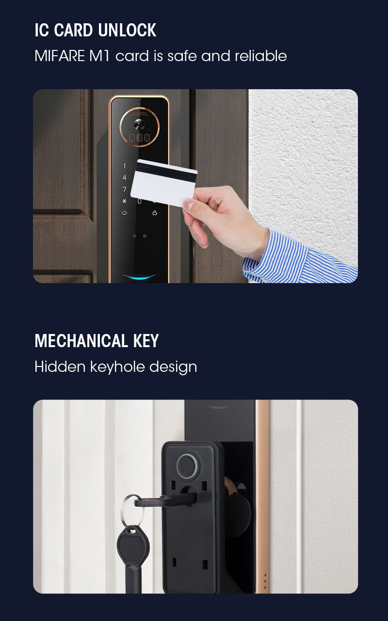 Factory Face Recognition Matter Standard Device Front Door Keyless Entry Smart Lock manufacture