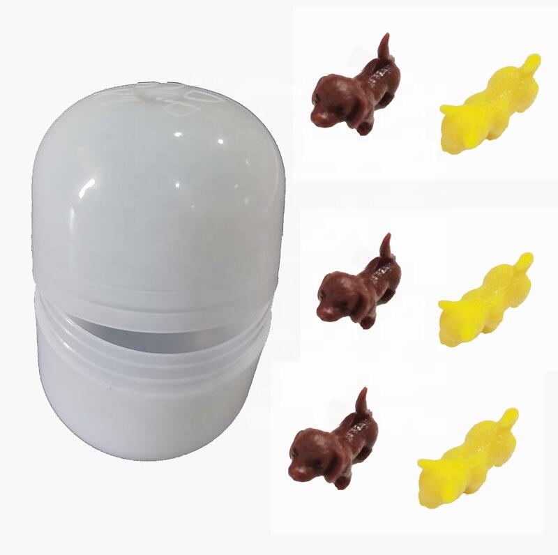 2024 new animal plastic mini capsule equipped pet toys mini dog toys customized plastic capsule toys manufacture