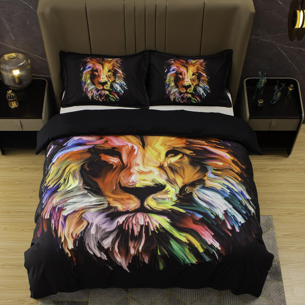 3D Printed kids lion quilt sets bedding set 7 pieces (Accept Custom Printing Design) details