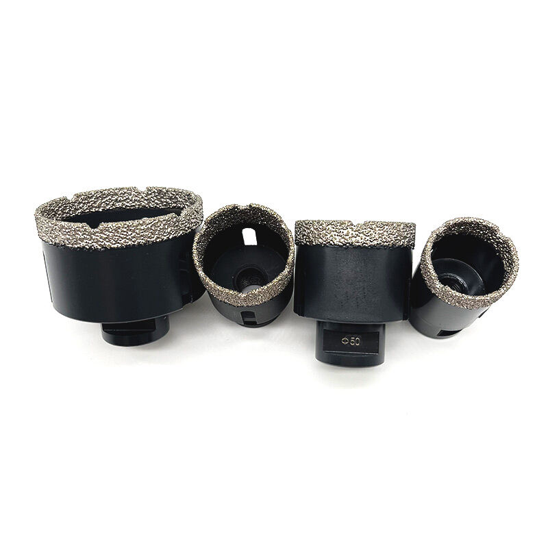 Guhua High Quality M14 Vacuum Brazed Stone Ceramics Porcelain Diamond Core Hole Saw Drilling Bit manufacture