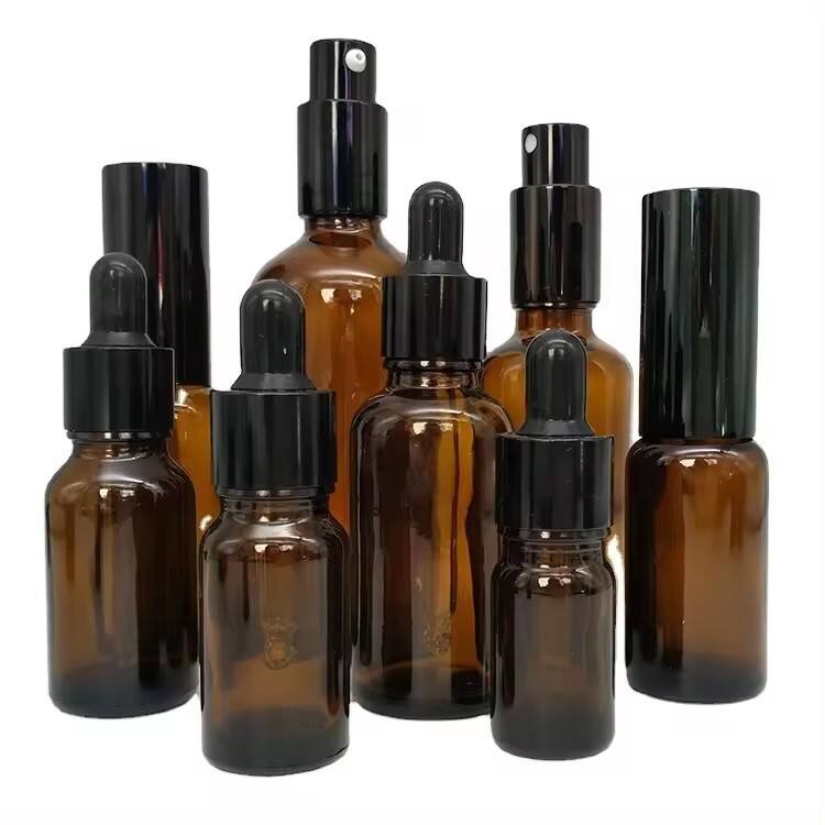 Amber 5ml-200ml perfume&Essential Oil Packaging Bottles cosmetic Glass Bottle Dropper glass Bottle wholesale manufacture