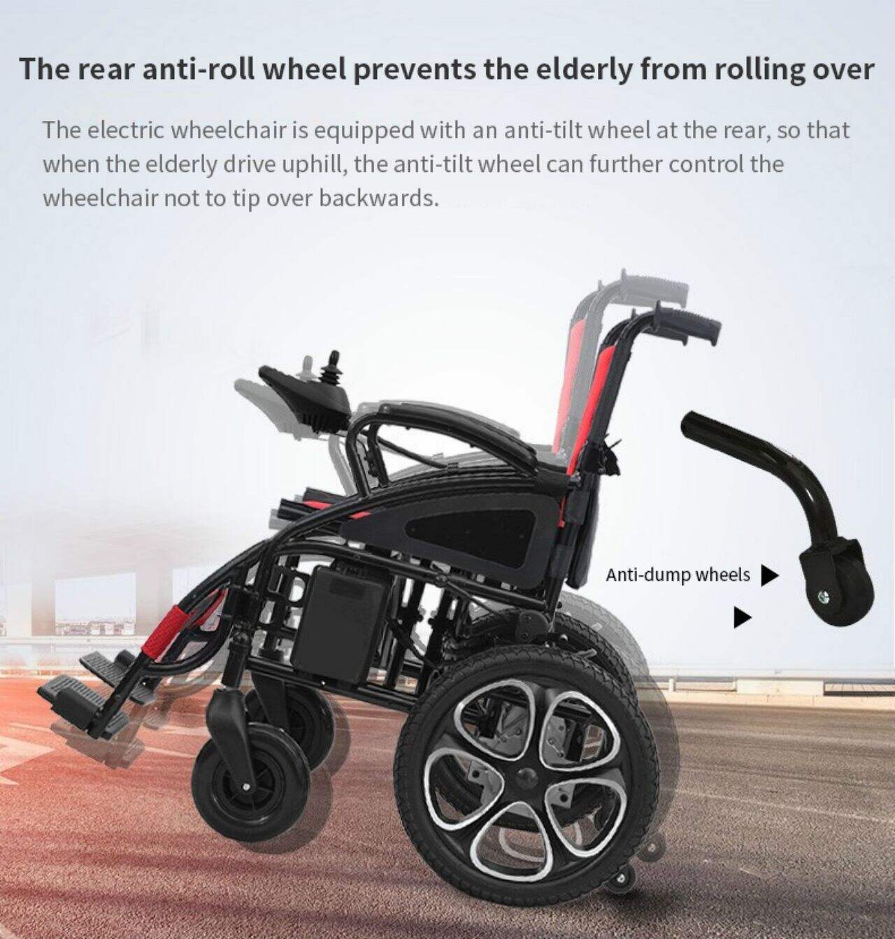 KSM-505 Cheap electric wheelchairs for old people foldable electric brush motor wheelchair details