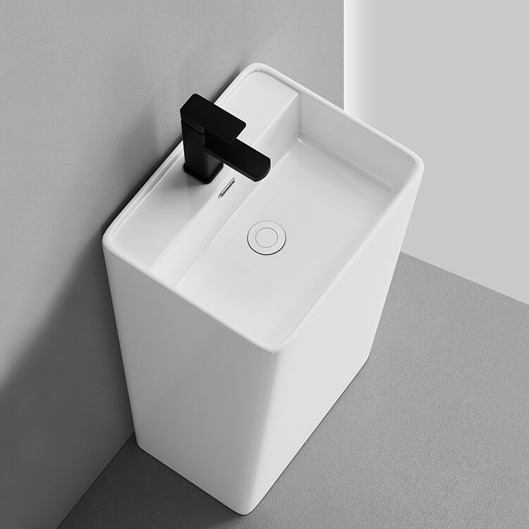 ceramic modern style sanitary ware made in china big freestanding basin for bathroom manufacture