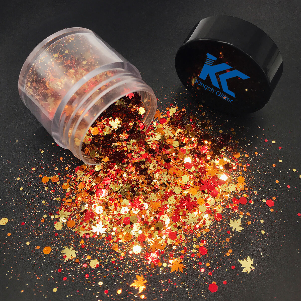 Bulk craft polyester cosmetic chunky glitter top quality Autumn fine mix glitter