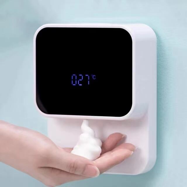 Smart Wall Mount Automatic Foam Soap Dispensers LED Temperature Display Electric Touchless Infrared Sensor Liquid Soap Dispenser factory