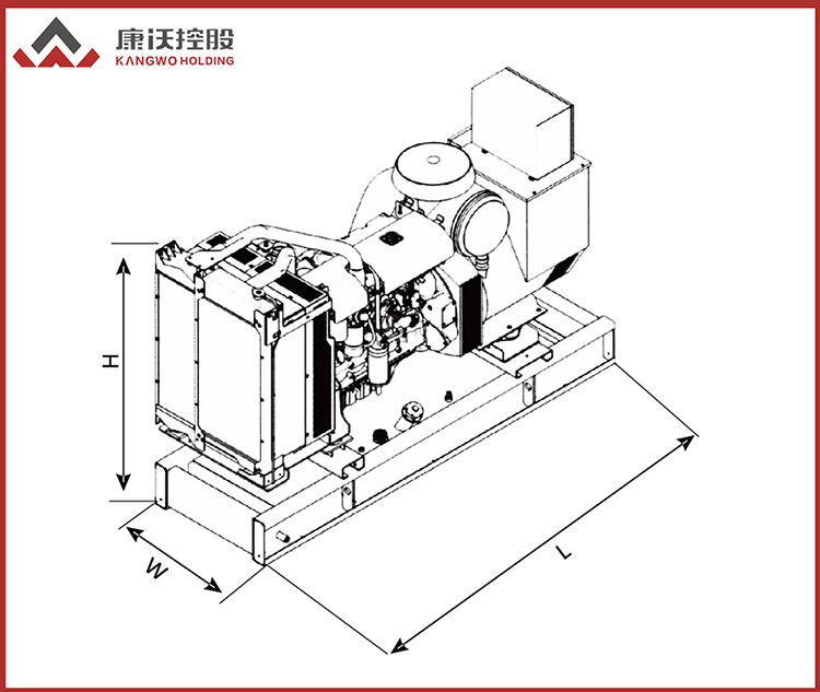 サイレントオープンタイプ 220/380V 50/60HZ 水冷天然ガス発電機サプライヤー