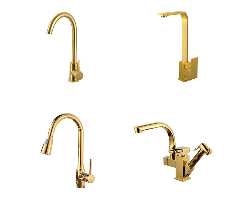 Gold Kitchen Sink Above Counter 304 Stainless Steel Single Bowl Golden Basket Drainer Soap Dispenser Washing Basin manufacture