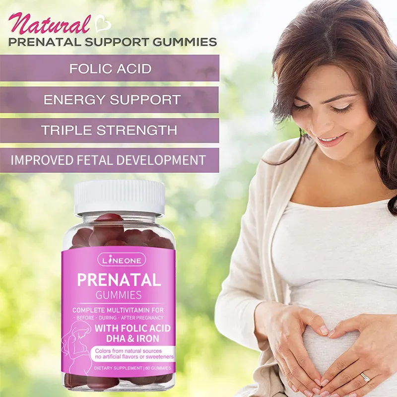 OEM/ODM Private Label Fertility Supplements Prenatal Vitamin Fertility Gummies To Support Conception supplier