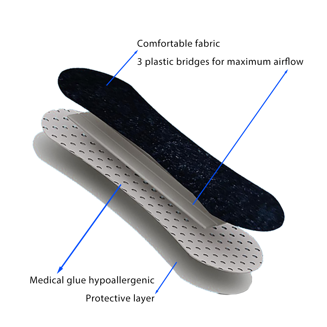 Anthrive OEM Custom High Quality Nasal Strips Better Sleeping Anti Snoring Nasal Breathing Mouth Tape For Sleeping factory