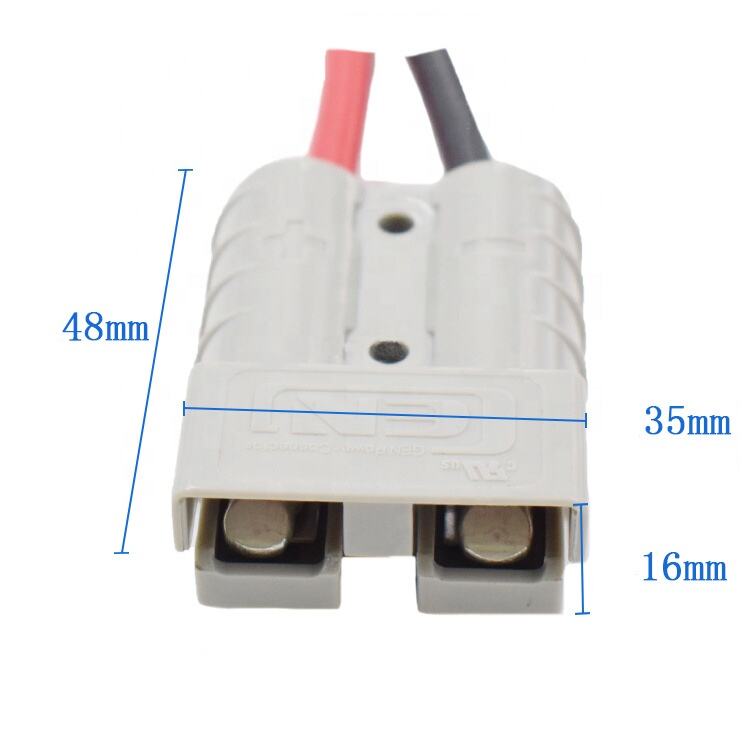 Battery Charger Wiring Harness 50A Battery Connector to O Ring Terminal Length Customizable factory