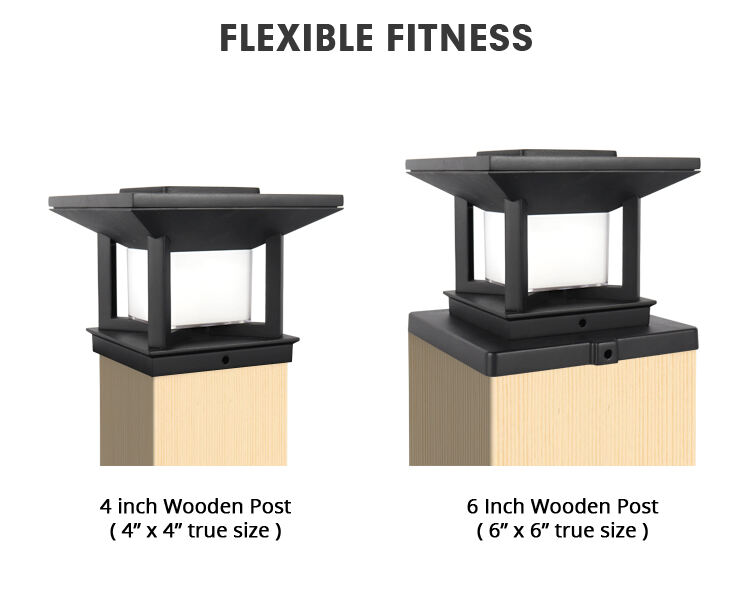 IP 65 High Quality Waterproof Post Post Lights For Garden Manufacturer Outdoor Decorative Light Solar supplier