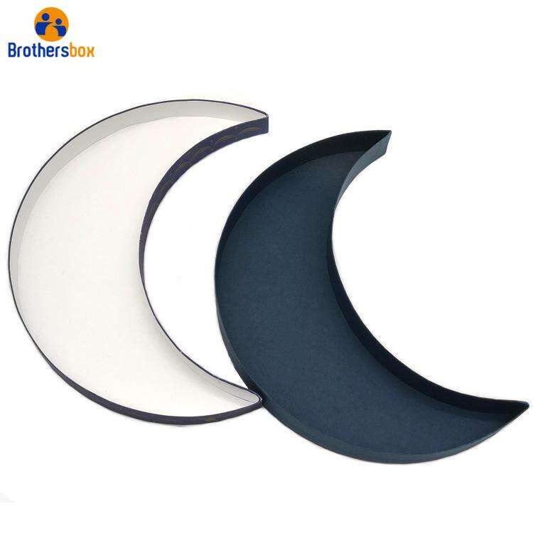 Creative Moon Shape Gift Box / Wholesale Custom Luxury Gift Box details