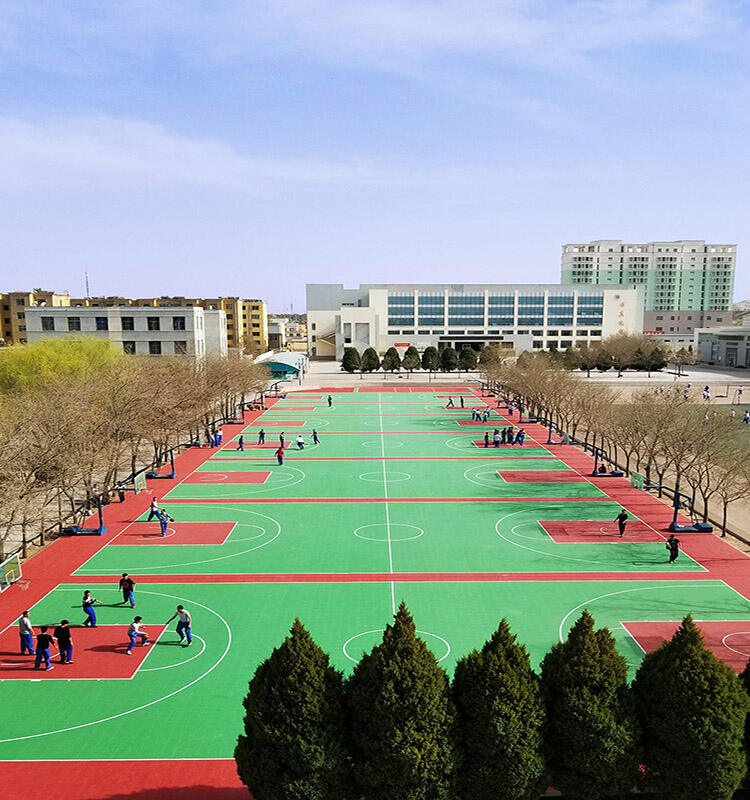 Outdoor Interlocking Basketball&Pickleball&Badminton Courts Flooring Tiles factory