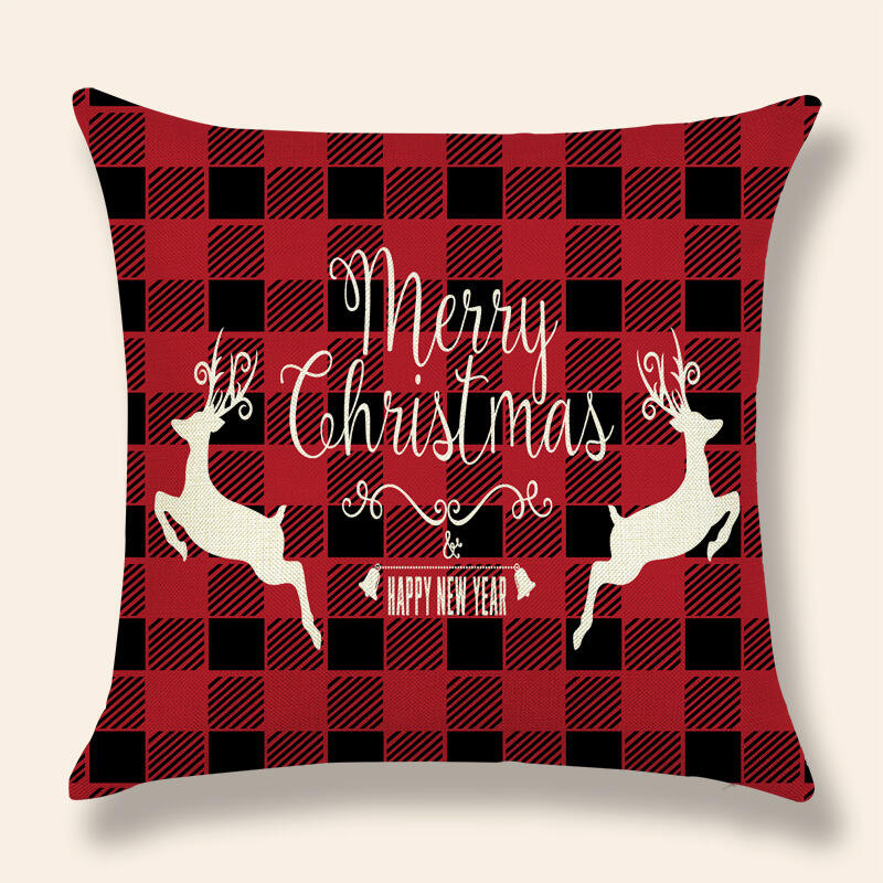 Christmas cushion cover 45*45 Pillowcase sofa Cotton Linen covers Home Decor Pillow cases factory