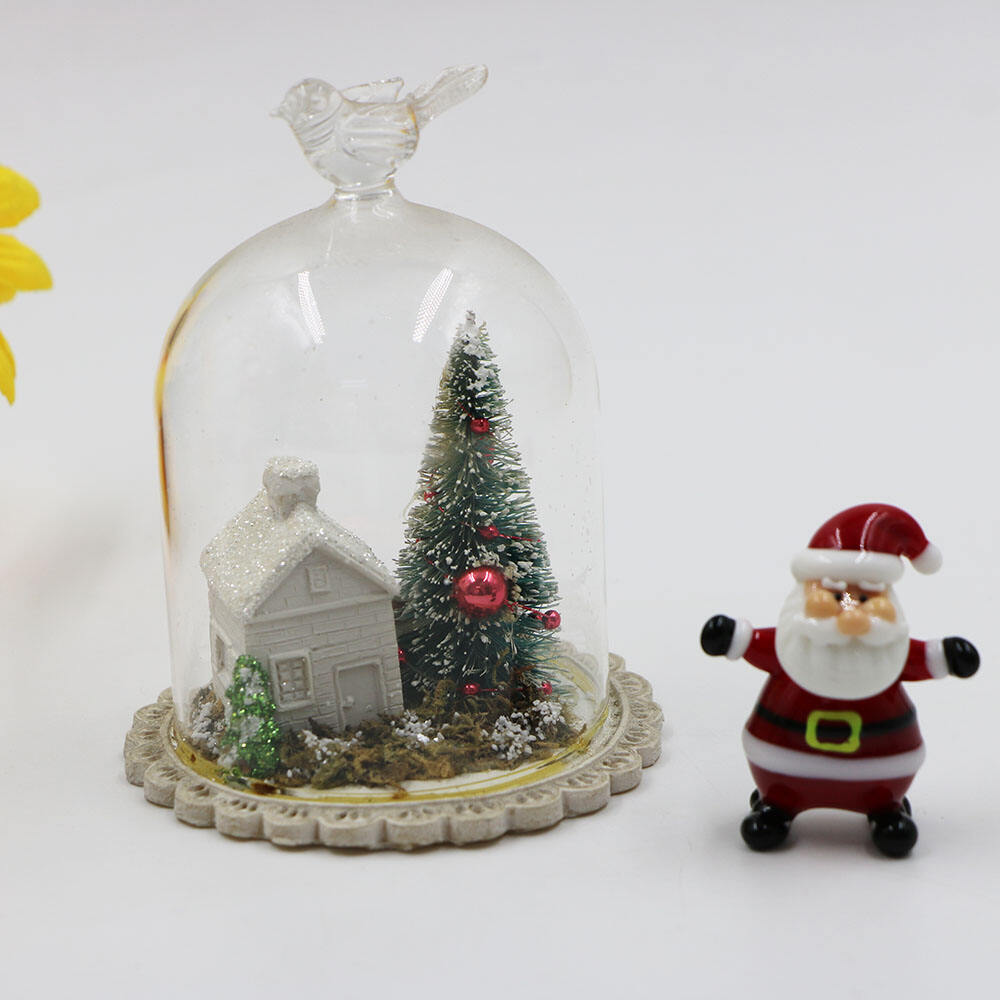 Red Ceramic Vintage Classic Custom Glass Christmas Ornament Santa Claus Statue Decoration supplier